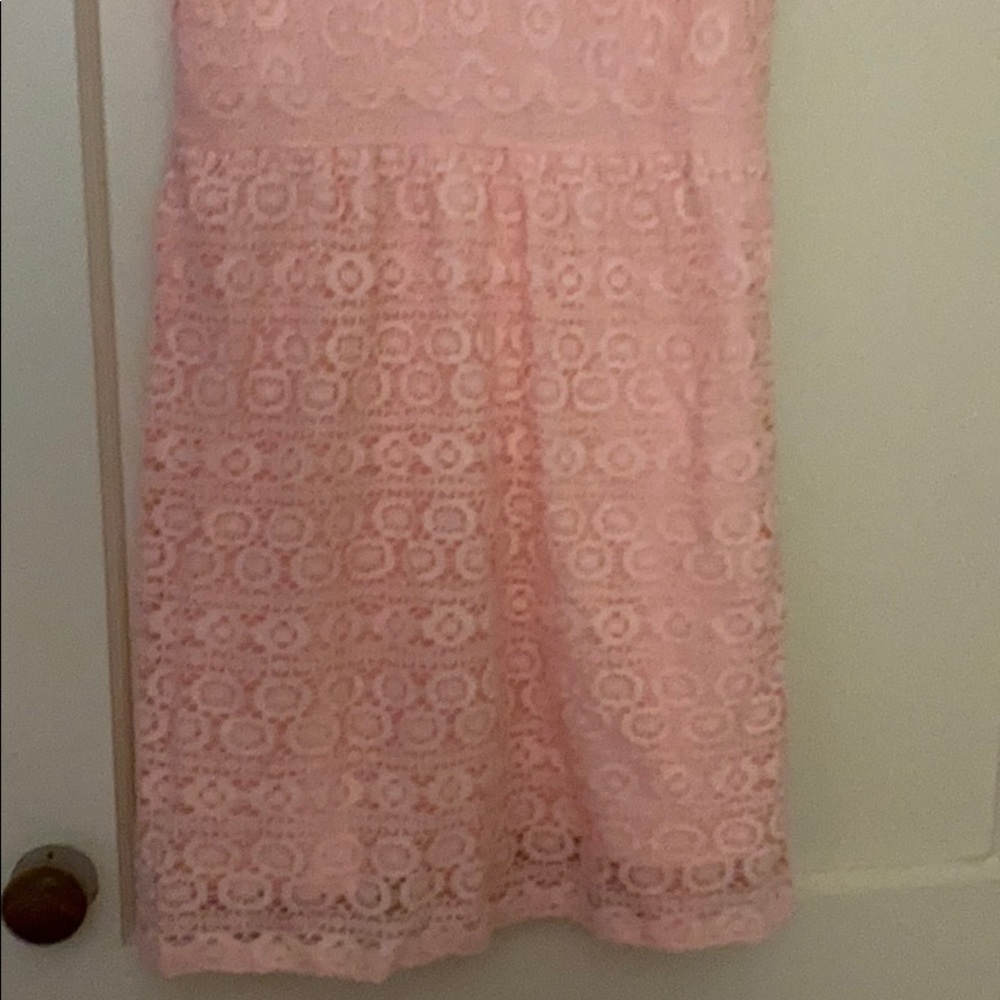 NWT Abercrombie & Fitch pink laced dress size: L - Picture 3 of 10